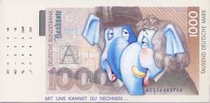 greres Bild - Postkarte Geld DM    1999