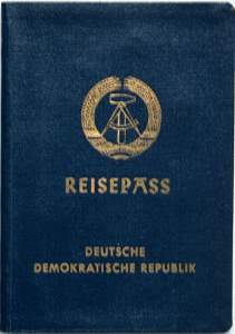 enlarge picture  - passport GDR 1955