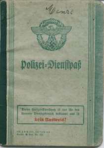 greres Bild - Ausweis Polizeidienst1938