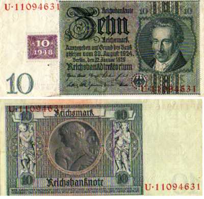 greres Bild - Geldnote DDR 1929/48 RM20