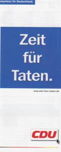 enlarge picture  - election folder CDU 2002