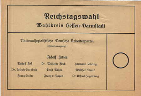 enlarge picture  - election voting form 1933