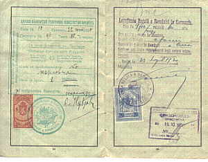 enlarge picture  - passport German Reich