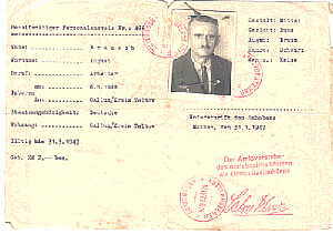 greres Bild - Ausweis Behelf       1947