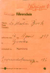 greres Bild - Fhrerschein 1948 Hamburg