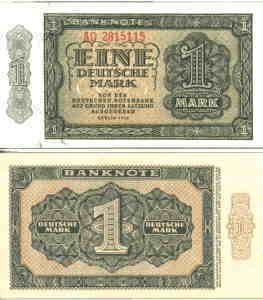 greres Bild - Geldnote DDR 1948  01,-