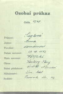 greres Bild - Ausweis Tschechisch  1946