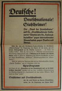 greres Bild - Wahlwerbung 1932 Stahlhel