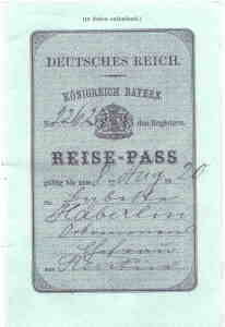 enlarge picture  - passport Bavaria Germany