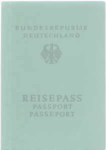 enlarge picture  - passport Germany West
