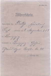 greres Bild - Fhrerschein 1910