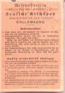 greres Bild - Ausweis Post 1941-1944