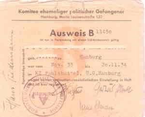 greres Bild - Ausweis NS Verfolgte 1946
