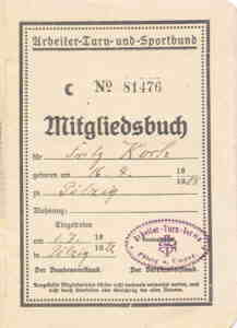 greres Bild - Mitgliedsbuch ATB    1922