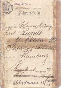greres Bild - Fhrerschein 1919 Hamburg