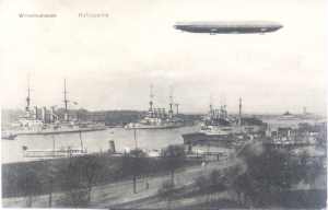 enlarge picture  - postcard Zeppelin German