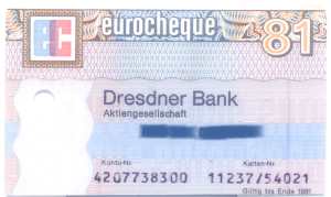 enlarge picture  - money bankcard Dresdner