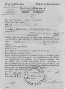 greres Bild - Fahrradregistrierung 1945