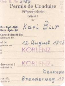 greres Bild - Fhrerschein 1947 Koblenz