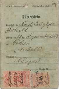 enlarge picture  - driving licence Stettin