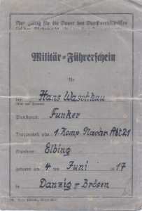 greres Bild - Fhrerschein 1938 Militr