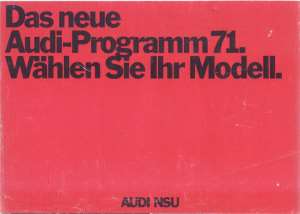 greres Bild - Brochure Audi100     1970