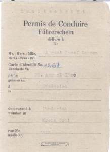 enlarge picture  - driving licence 1927 Kobl