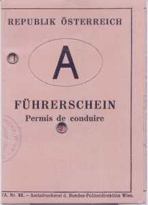 enlarge picture  - driving licence Austria