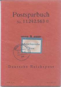 greres Bild - Sparbuch Post 1943-1949