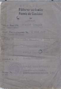 enlarge picture  - driving licence 1947 Saa