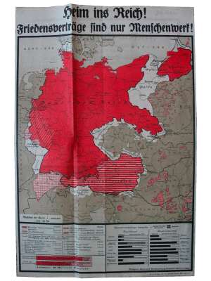 Karte Heim ins Reich 1924, Österreichanschluss