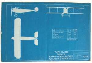 greres Bild - Flugzeug Blaupause   1917