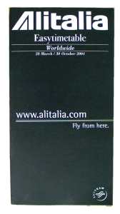 enlarge picture  - flight schedule Alitalia