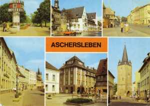 enlarge picture  - postcard Aschersleben GDR