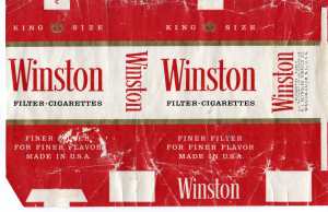 enlarge picture  - cigarette Winston box