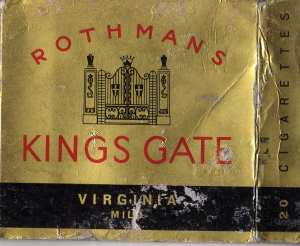enlarge picture  - cigarette Kings Gate box