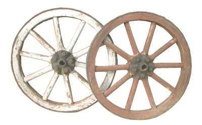 enlarge picture  - wheel wood cart firebriga