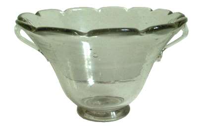 enlarge picture  - bowl glass Biedermeier
