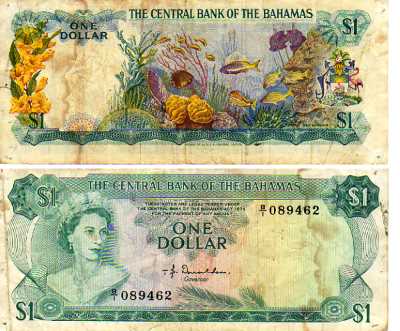 greres Bild - Geldnote Bahamas     1974