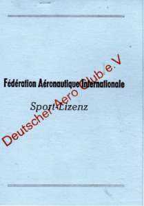 enlarge picture  - pilot licence sport  1981