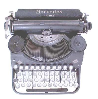greres Bild - Schreibmaschine Mercedes