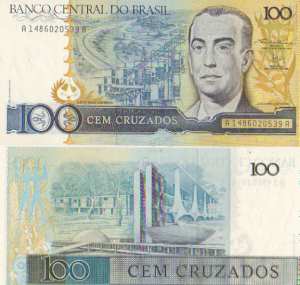 greres Bild - Geldnote Brasilien   1986