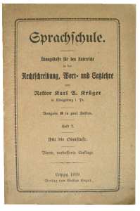 greres Bild - Heft Schule Deutsch  1919