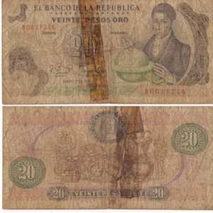 greres Bild - Geldnote Columbien   1981
