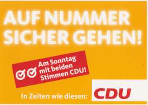 enlarge picture  - election postcard CDU Hes