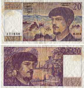 greres Bild - Geldnote Frankreich 1983