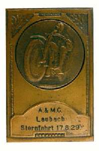 enlarge picture  - badge bike ralley 1929