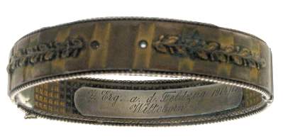 enlarge picture  - trench art bracelet WW1