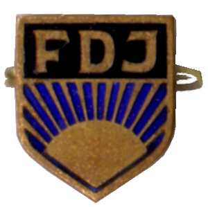enlarge picture  - badge youth GDR FDJ