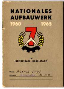 greres Bild - Ausweis DDR Leistung Plan